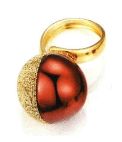 Red enamel ring