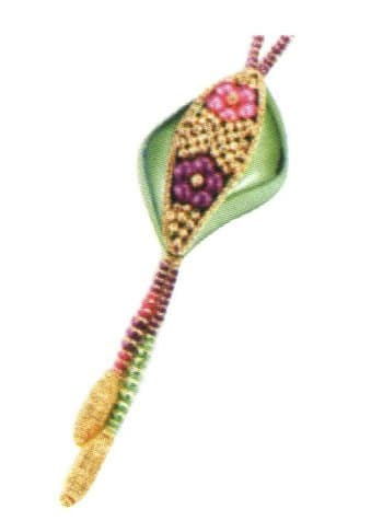 Green enamel pendant