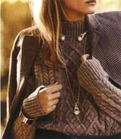 Pearls paired with dark-colored clothing