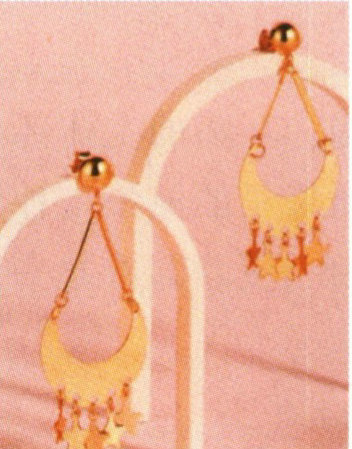 K gold earrings