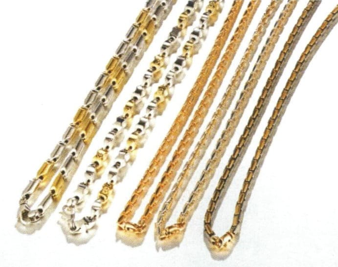 K gold plain chain