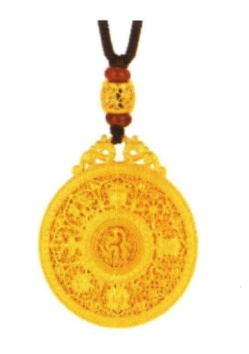 Pure gold pendant