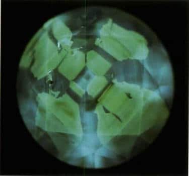 Figure 3-18 Cathodoluminescence image of an HPHT synthetic diamond