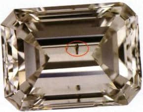 Figure 3-9 Graphite inclusions in diamond