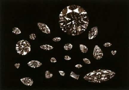 Figure 5–19 The 24 finished diamonds cut and polished from the Cullinan Heritage diamond