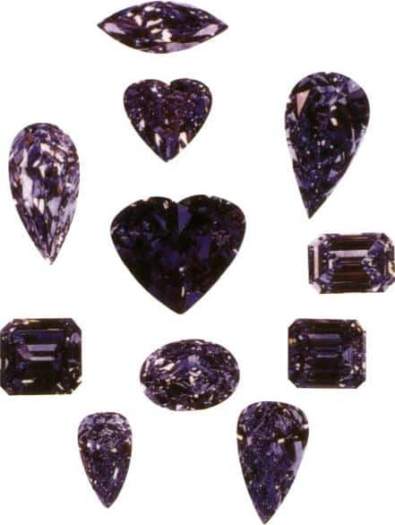 Figure 5-60 "Millennium Diamonds" series blue diamonds