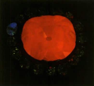 Figure 6-16 The Hope Diamond emitting red phosphorescence