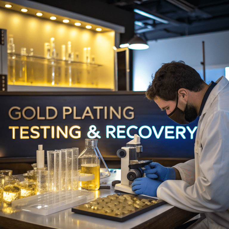 how to test and recover gold plating for jewelry
