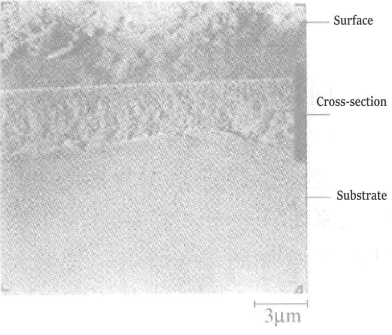 Figure 1-6 Organizational structure of gold-silver alloy coatings