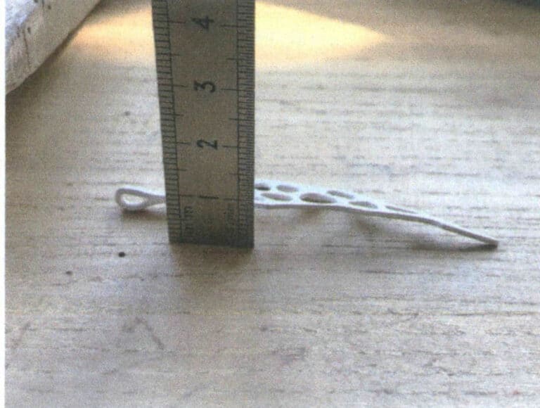 Figure 7-6 Thickness of the silver framework