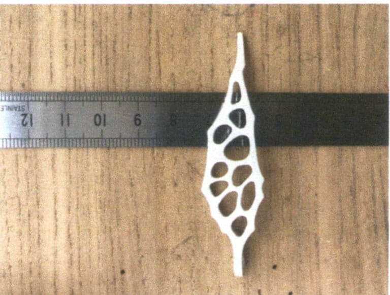 Figure 7-7 Width of the silver framework