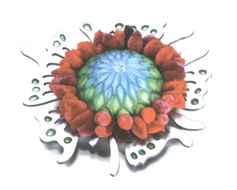 Figure 1-1 Enamel Brooch "Ocean Series 1"