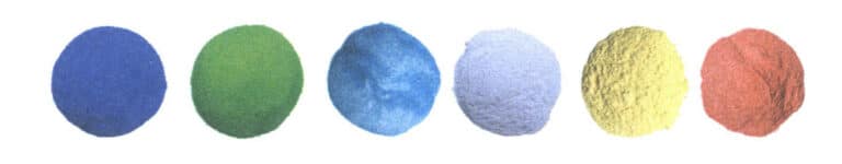 Figure 1–13 Enamel glaze powder in various colours