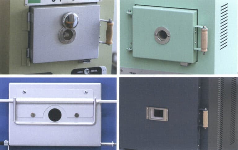 Figure 2-3 Several types of observation ports for enamel kilns