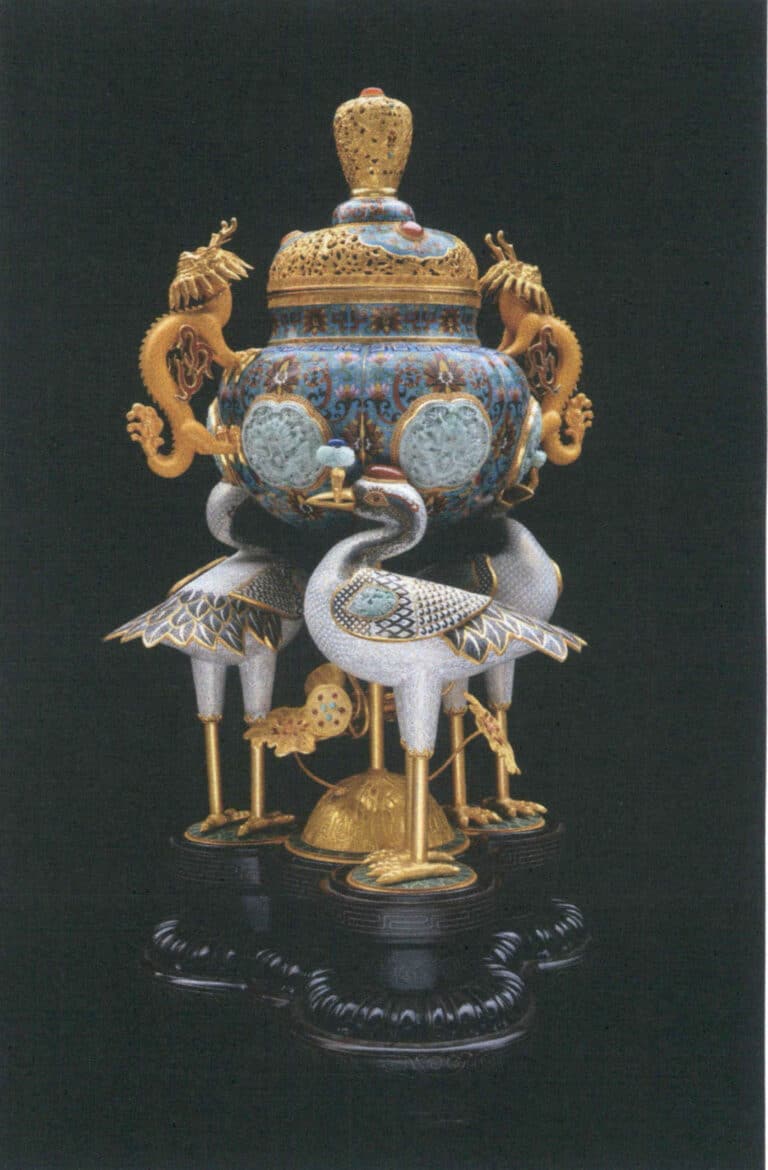 Figure 3–11 Ming-style three-crane brazier replica