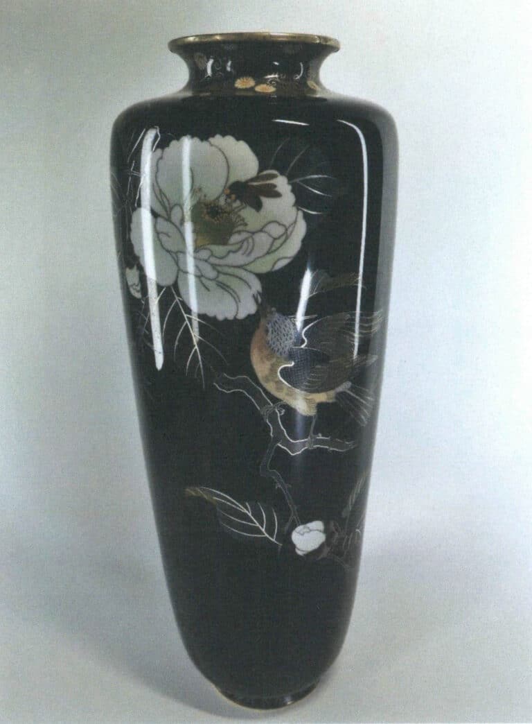 Figure 3–16 An Owari cloisonné vase from the Meiji period