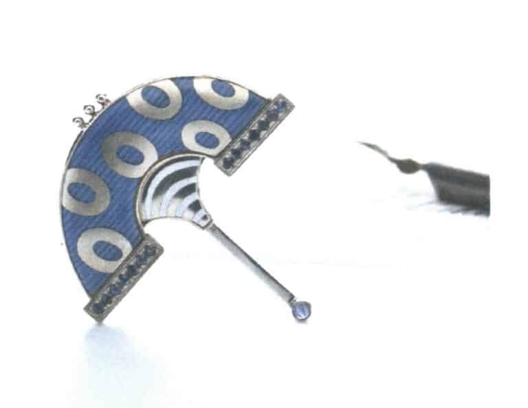 Figure 3–26 Brooch made using the champlevé enamel technique