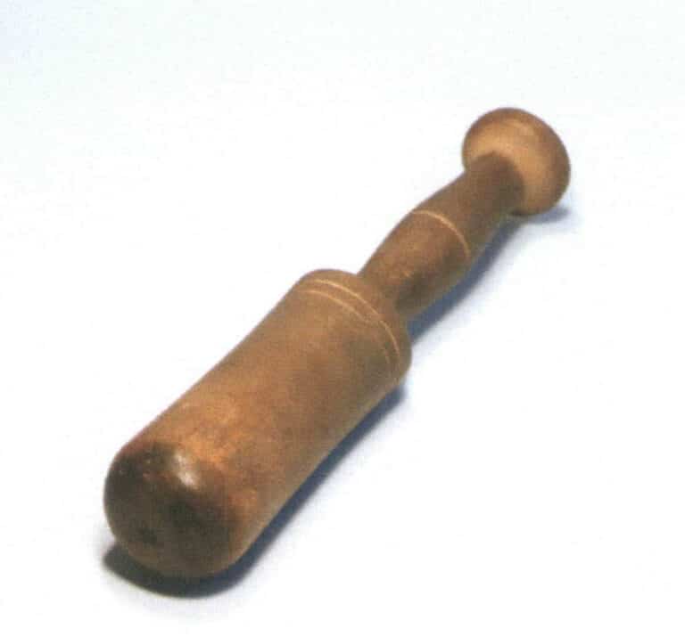 Figure 4-9 Wooden tool for forming a convex shape in the metal base plate