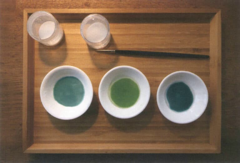 Figure 5-38 Glaze prepared for creating a gradient effect