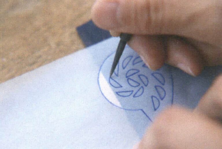 Figure 6-4 Transferring the design onto the copper base plate