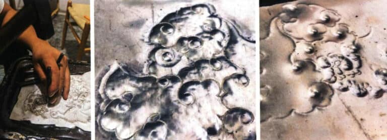 그림 4-1 손으로 형태를 만드는 펀칭