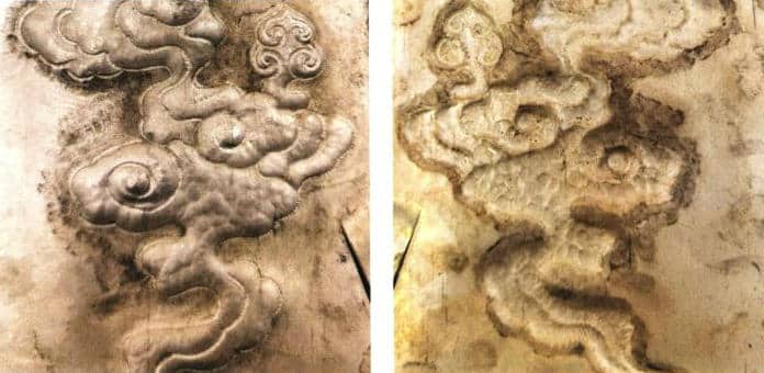 Figure 5-11 Cloud pattern after surface flattening (front, back)