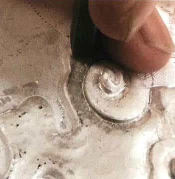 Figure 5-14 Large embossing chisel shaping