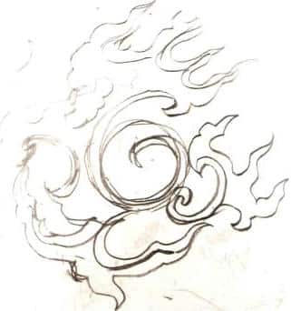 Figure 5-18 Fire pattern painted piece