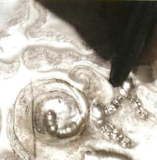 Figure 5-24 Small embossing chisel back punching