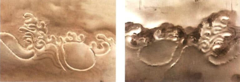 Figure 5-39 Flattening along the outlines (front, back)