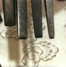 Figure 5-4 Chisels used for line work