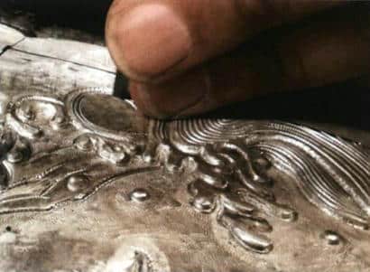 Figure 5-48 Quick chisel embossing water patterns