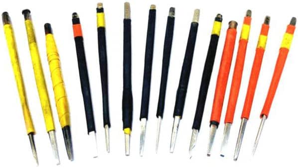 Figure 5-87 Tools for the gold-inlaid process